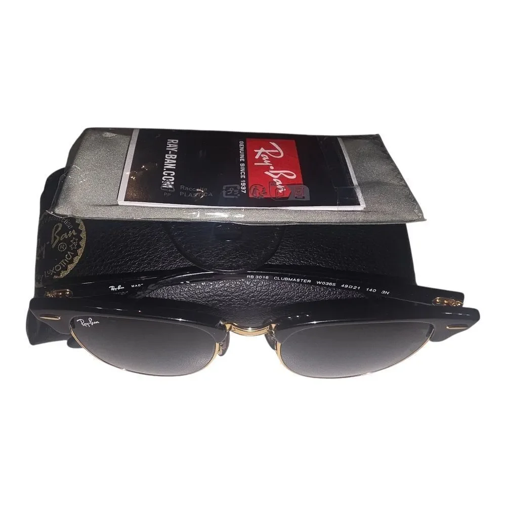 Ray-Ban Black and Gold Sunglasses